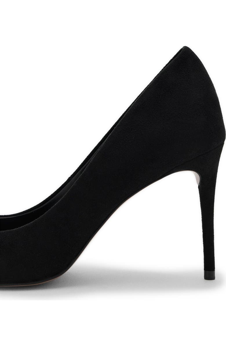 MANGO Pointed Toe Pump, Alternate, color, Black