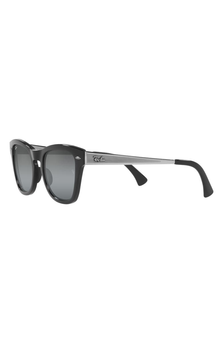 Ray-Ban 53mm Square Sunglasses, Alternate, color, Black