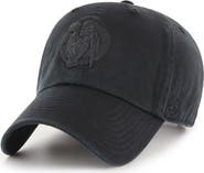 '47 Men's '47  Boston Celtics Black on Black Clean Up Adjustable Hat