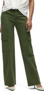 Hudson Jeans Rosie Seamed High Waist Wide Leg Cargo Jeans