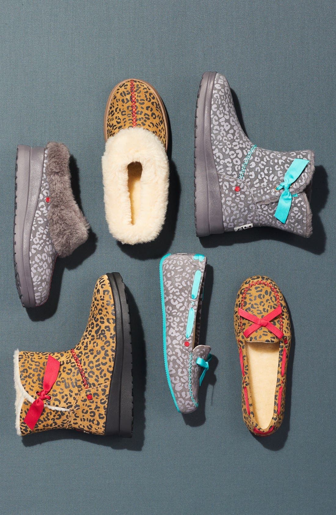 by UGG® Australia 'I Heart Belle' Slipper, Alternate, color, CHESTNUT LEOPARD