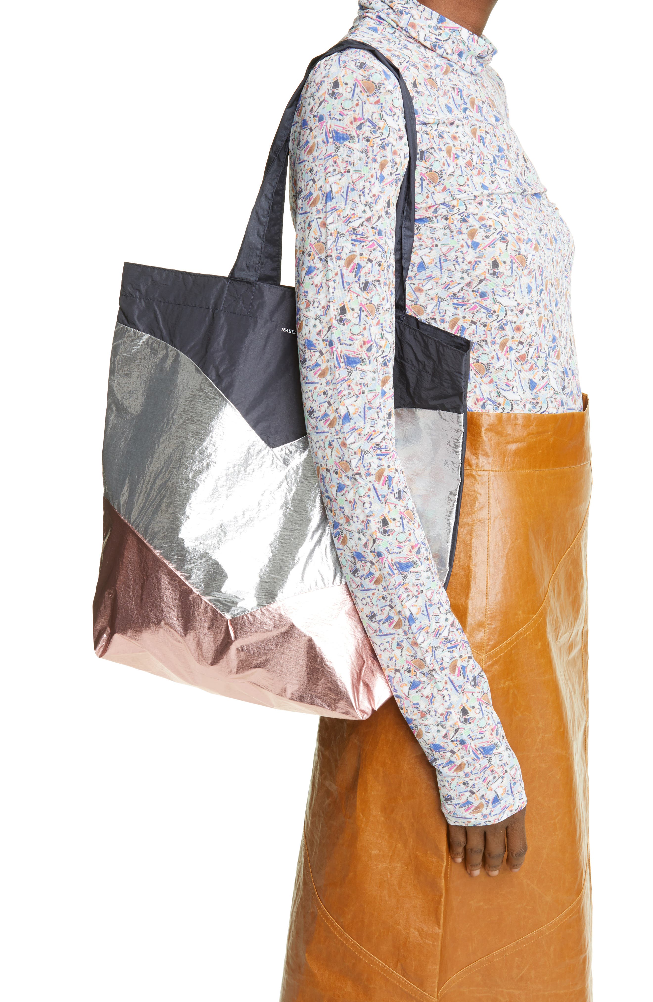 Isabel Marant Woom Packable Nylon Tote, Alternate, color, 