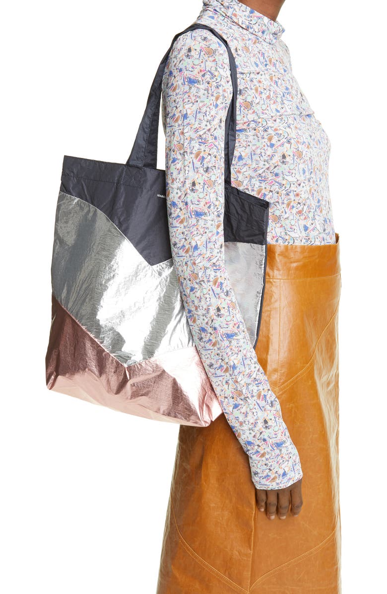 Isabel Marant Woom Packable Nylon Tote, Alternate, color,