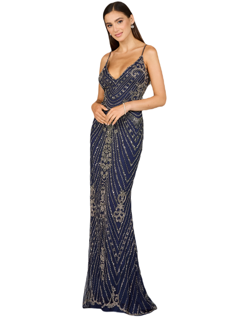 Spaghetti Strap Beaded Dress