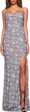 I.AM.GIA Zeta Faux Snakeskin Maxi Dress