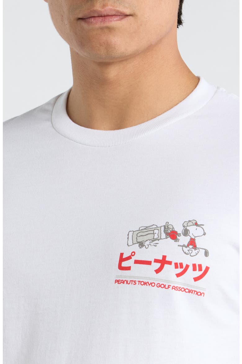 Peanuts® Tokyo Golf Cotton Graphic T-Shirt, Alternate, color, WHITE