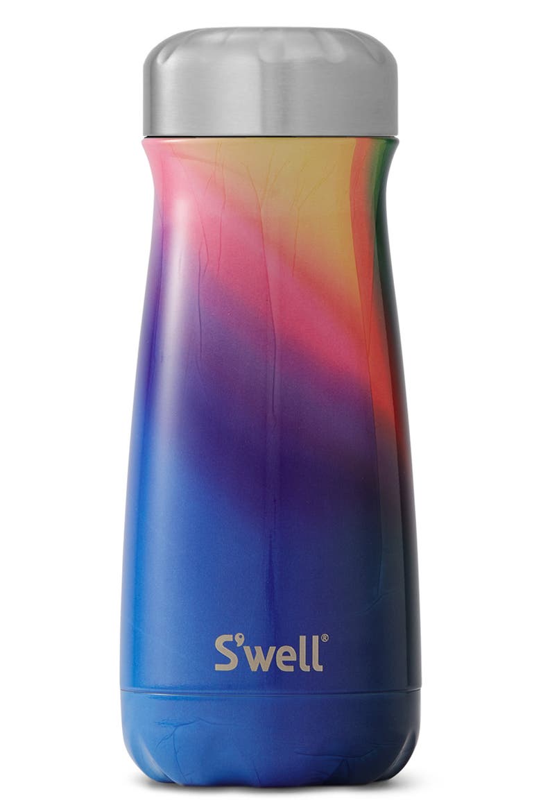 Traveler Aurora Insulated Stainless Steel Water Bottle, Main, color, AURORA