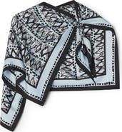 Lanvin Painted Diamond Motif Top With Jewelry Fastener