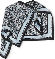 Lanvin Painted Diamond Motif Top With Jewelry Fastener