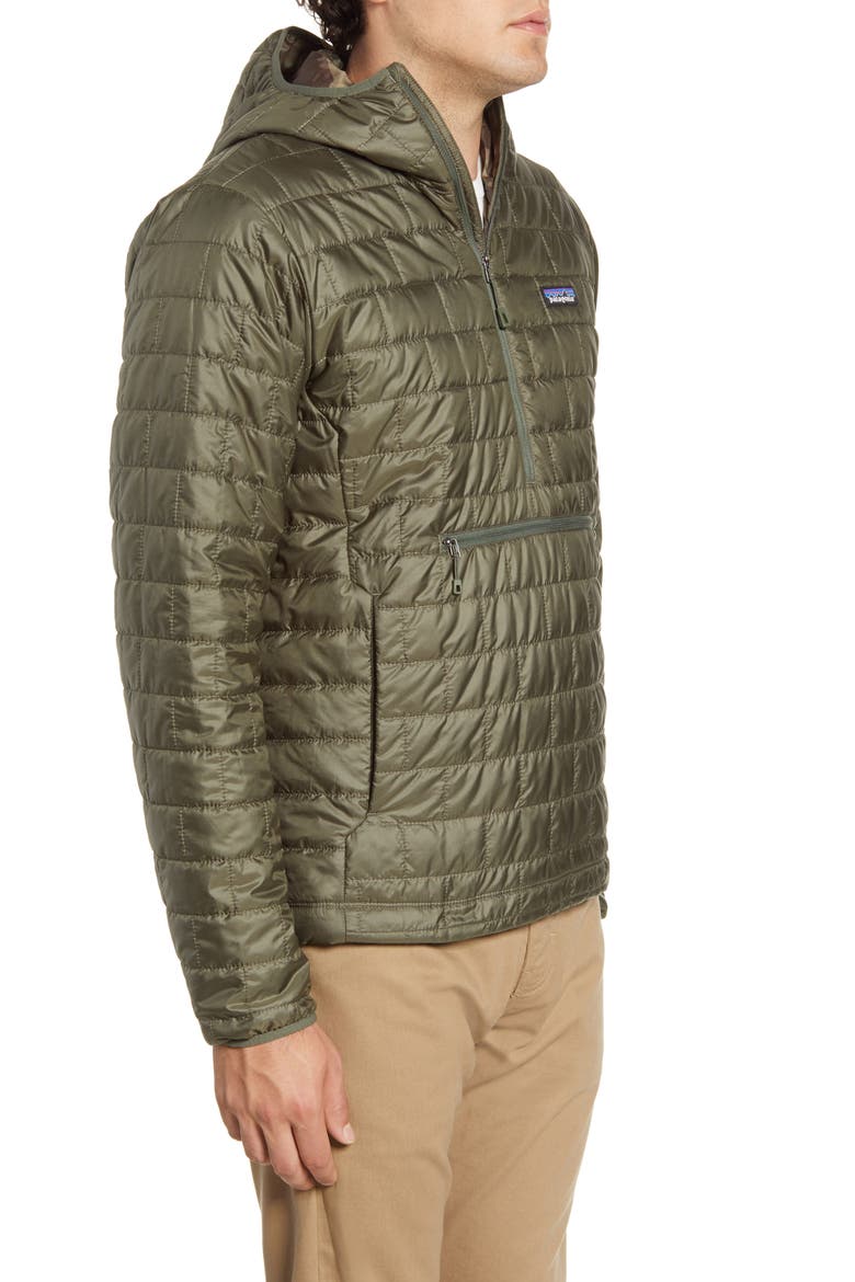 Nano Puff® Bivy Regular Fit Water Resistant Jacket, Alternate, color, INDUSTRIAL GREEN