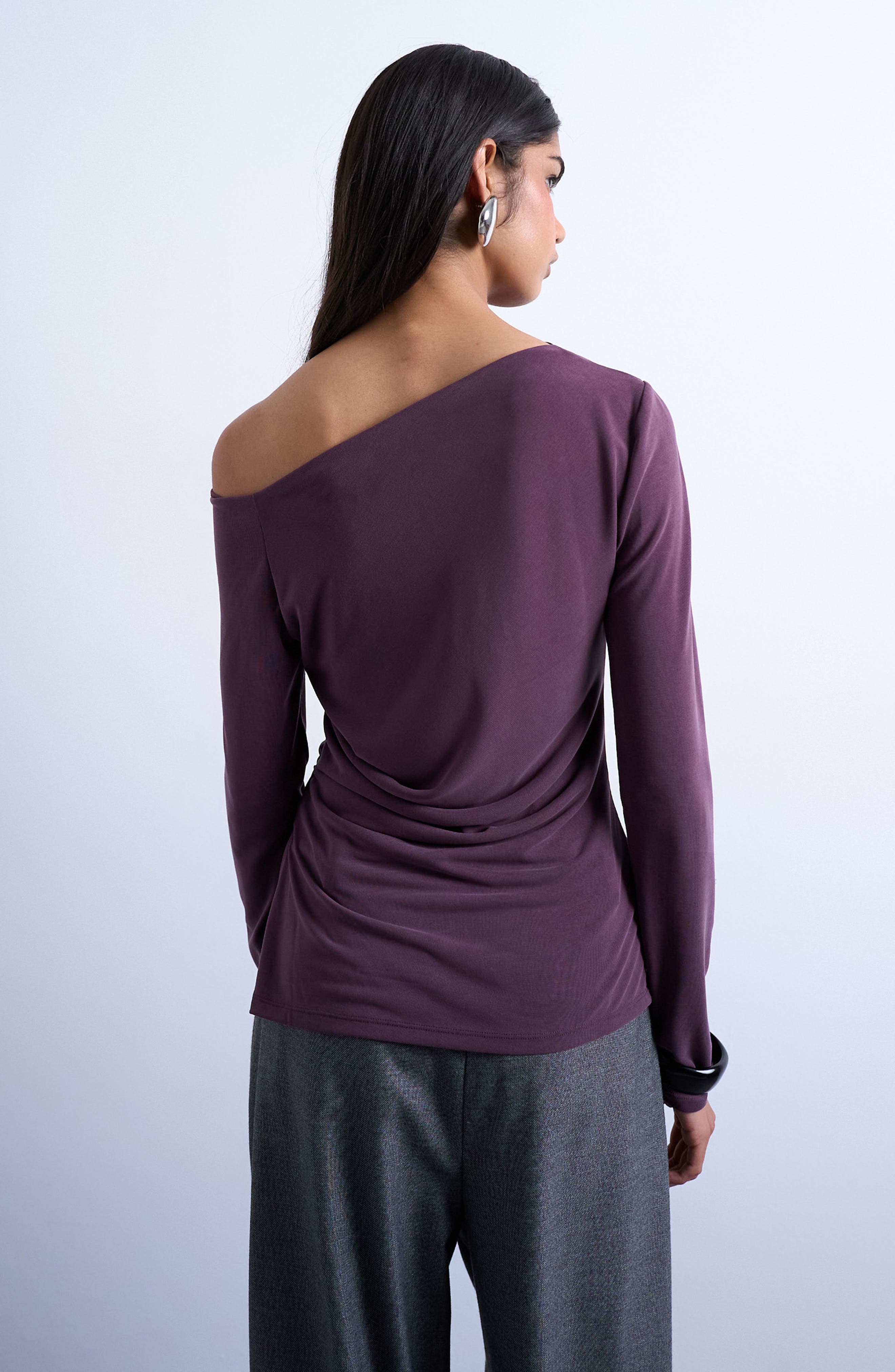 One-Shoulder Ruched Top - image 2