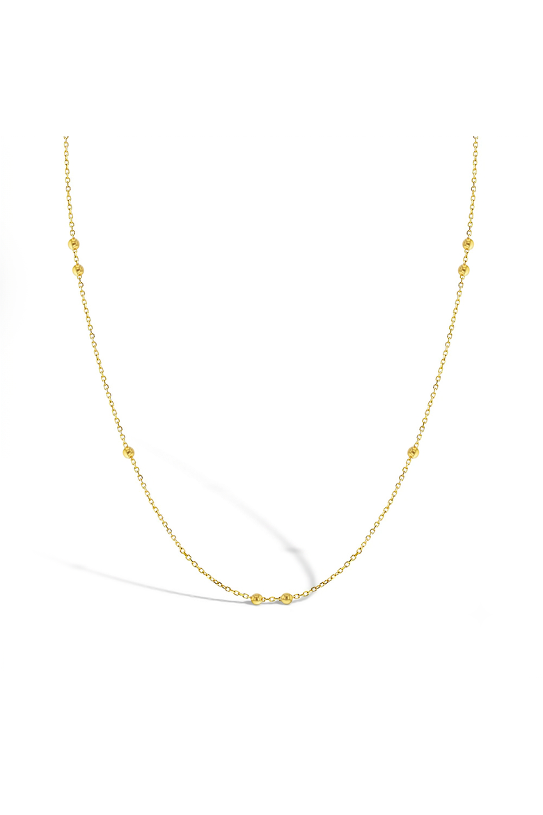 2mm Double Satellite Plated Girls Necklace, Main, color, Gold
