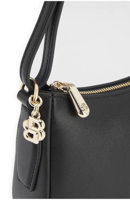Hugo Boss Hugo Mini Numah Leather Shoulder Bag In Black