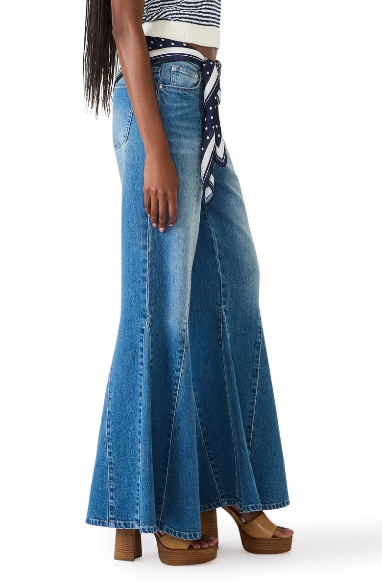 Steve Madden Stacia Flare Jeans, Alternate, color, Aruba Blue