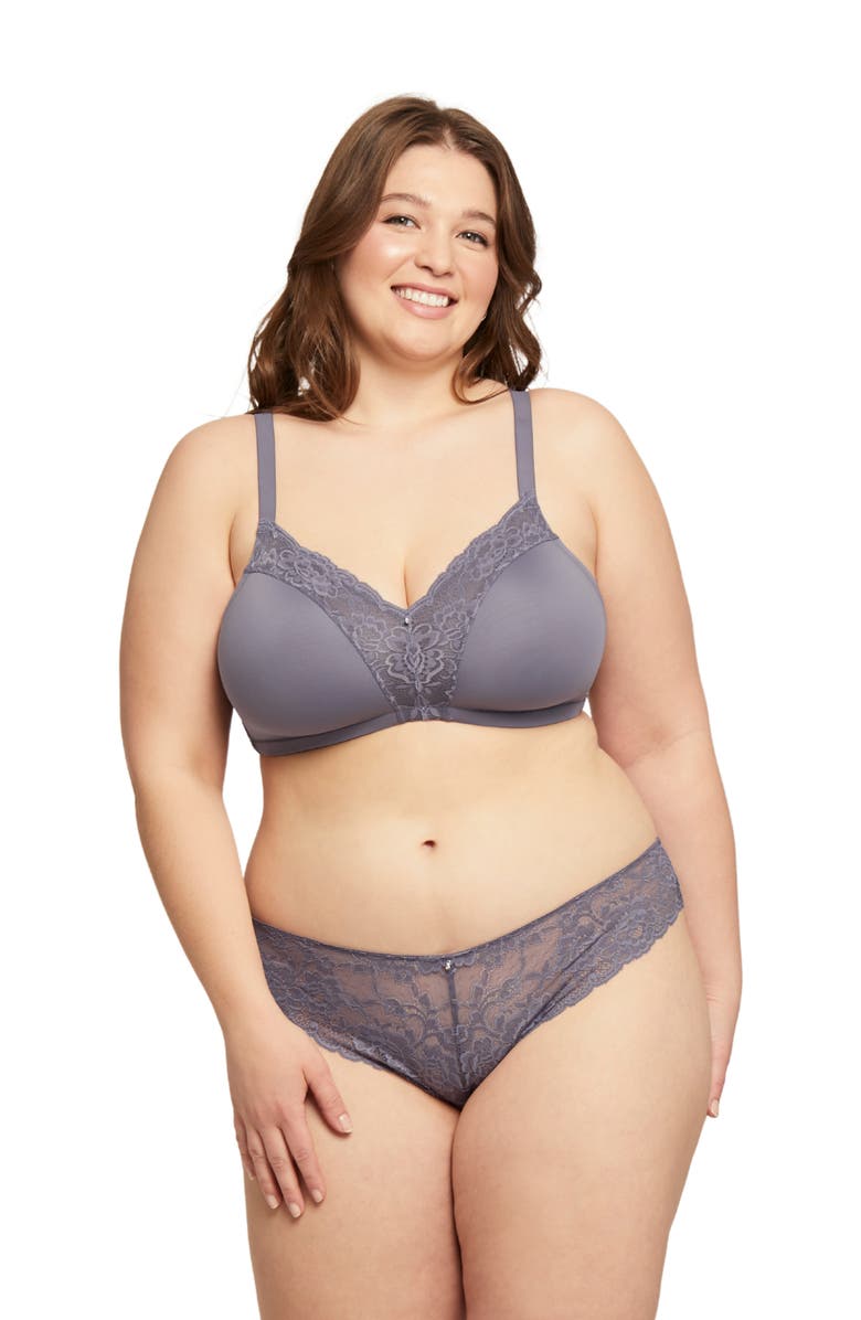 Montelle Intimates Dream Wireless T-Shirt Bra, Alternate, color, Crystal Grey