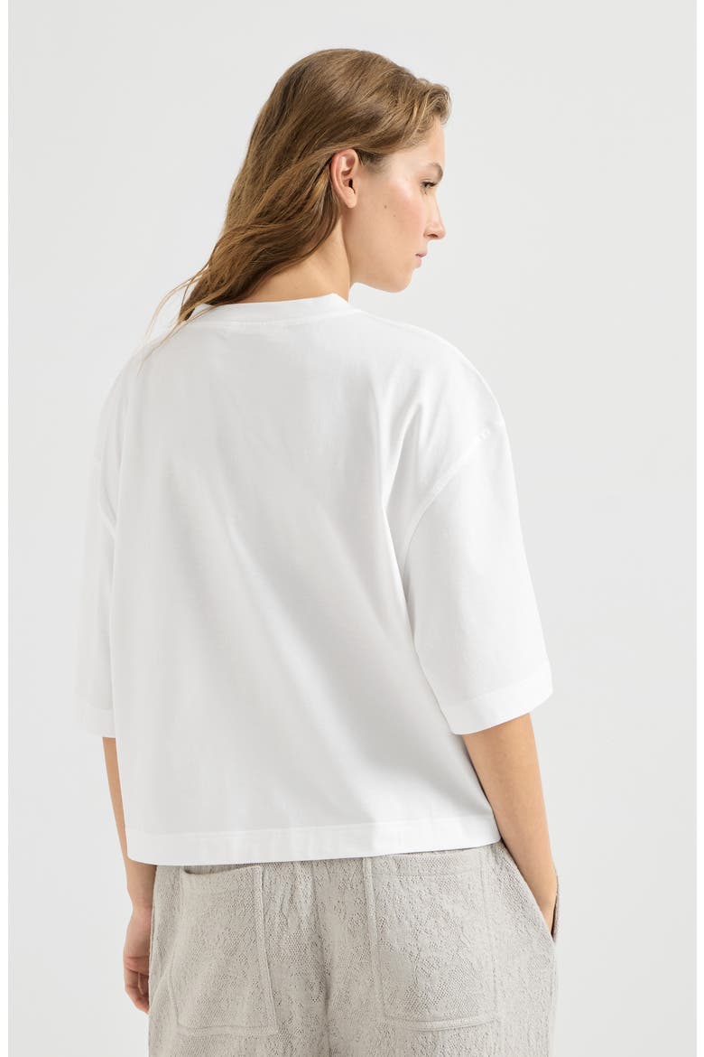 Cotton jersey T-shirt, Alternate, color, White