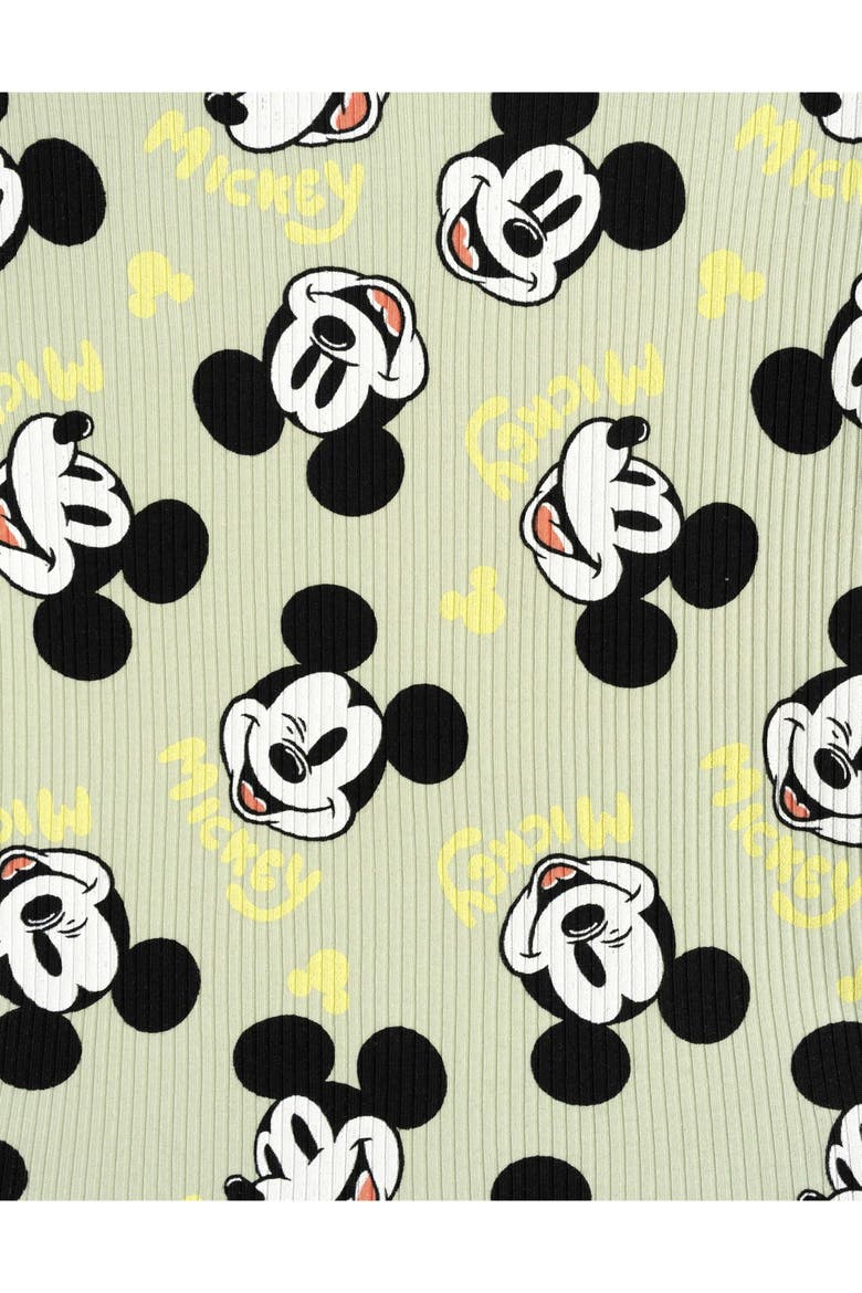 Mickey Mouse & Friends Bodysuit Pants and Bib Set, Alternate, color, Mickey Seafoam Green