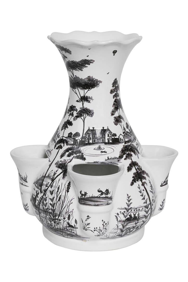 Country Estate 11" Tulip Vase, Alternate, color, FLINT GREY