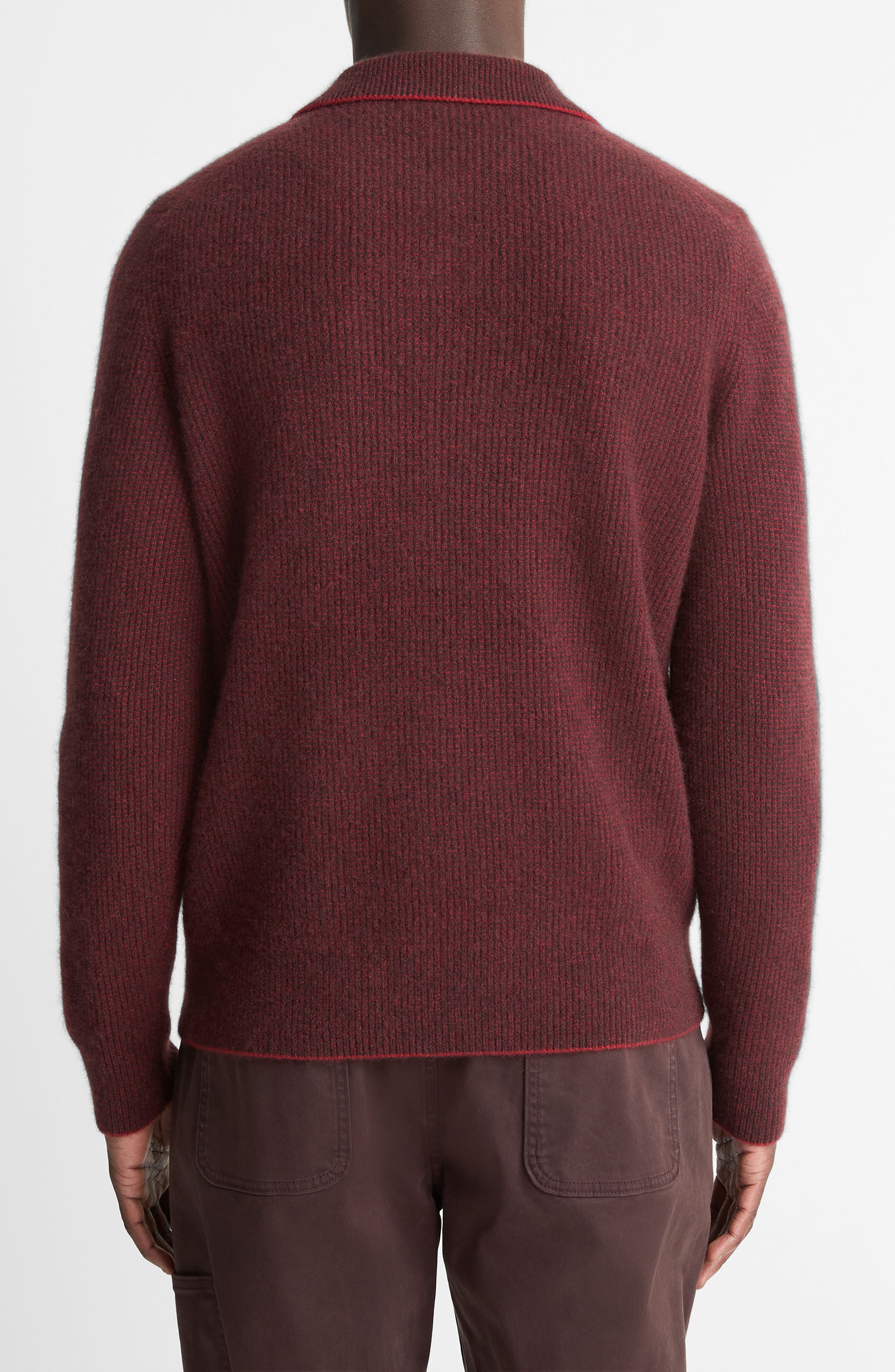 Thermal Knit Boiled Cashmere Sweater - image 2