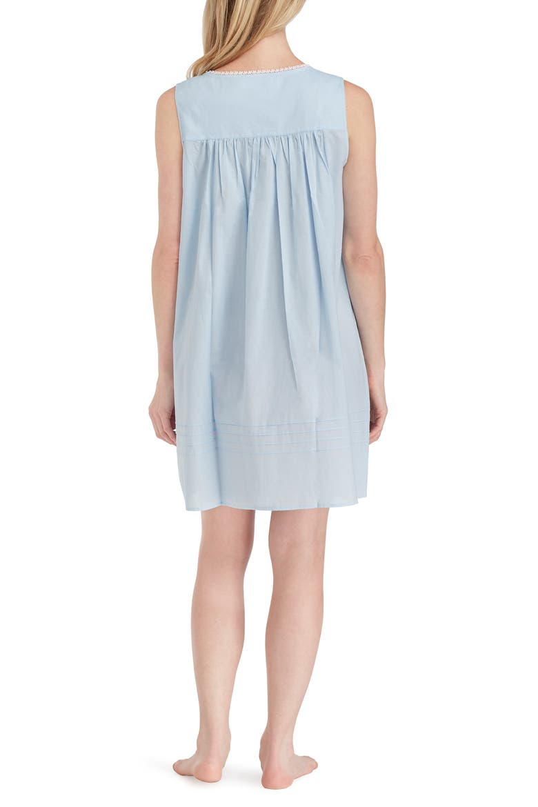 Cotton Nightgown, Alternate, color, SOLID BLUE