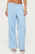 EDIKTED Core Stripe Waist Low Rise Sweatpants
