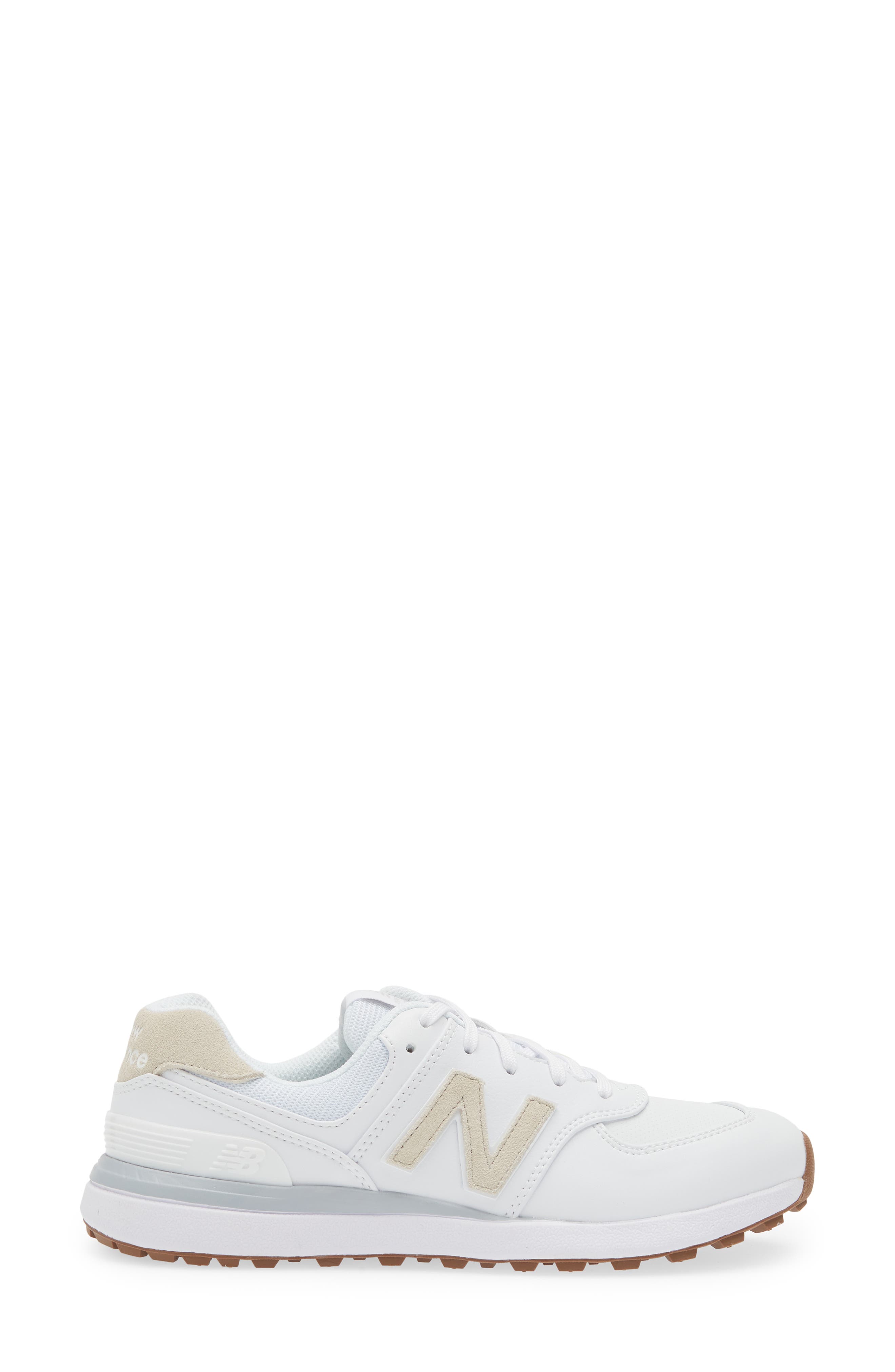 574 Greens V2 Spikeless Golf Shoe, Alternate, color, WHITE