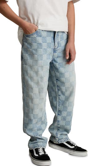 Kids' Checkerboard Denim Jeans