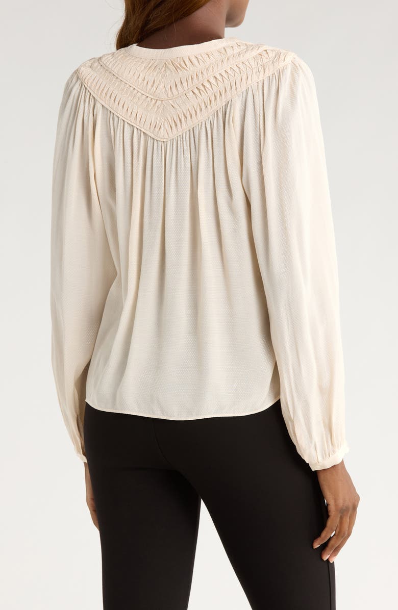 PAIGE Milani Swiss Dot Top, Alternate, color, Antique White