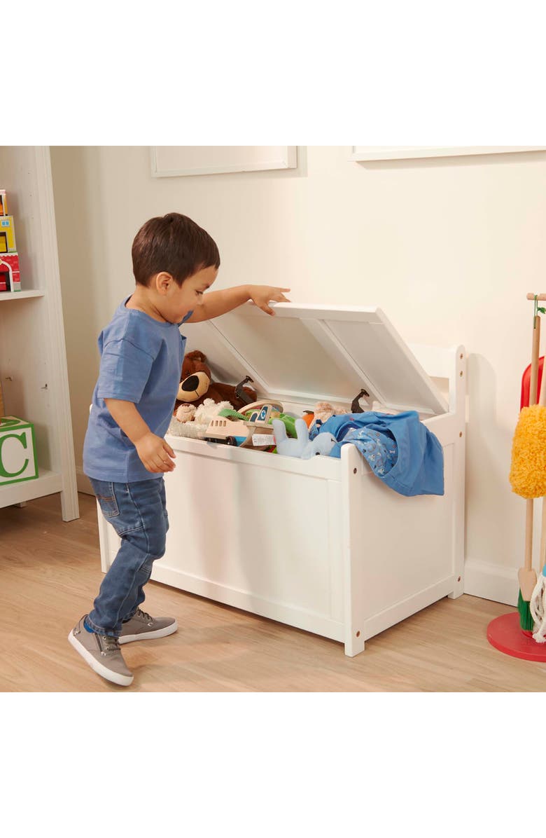 Melissa & Doug Wooden Toy Chest, Alternate, color, Multi