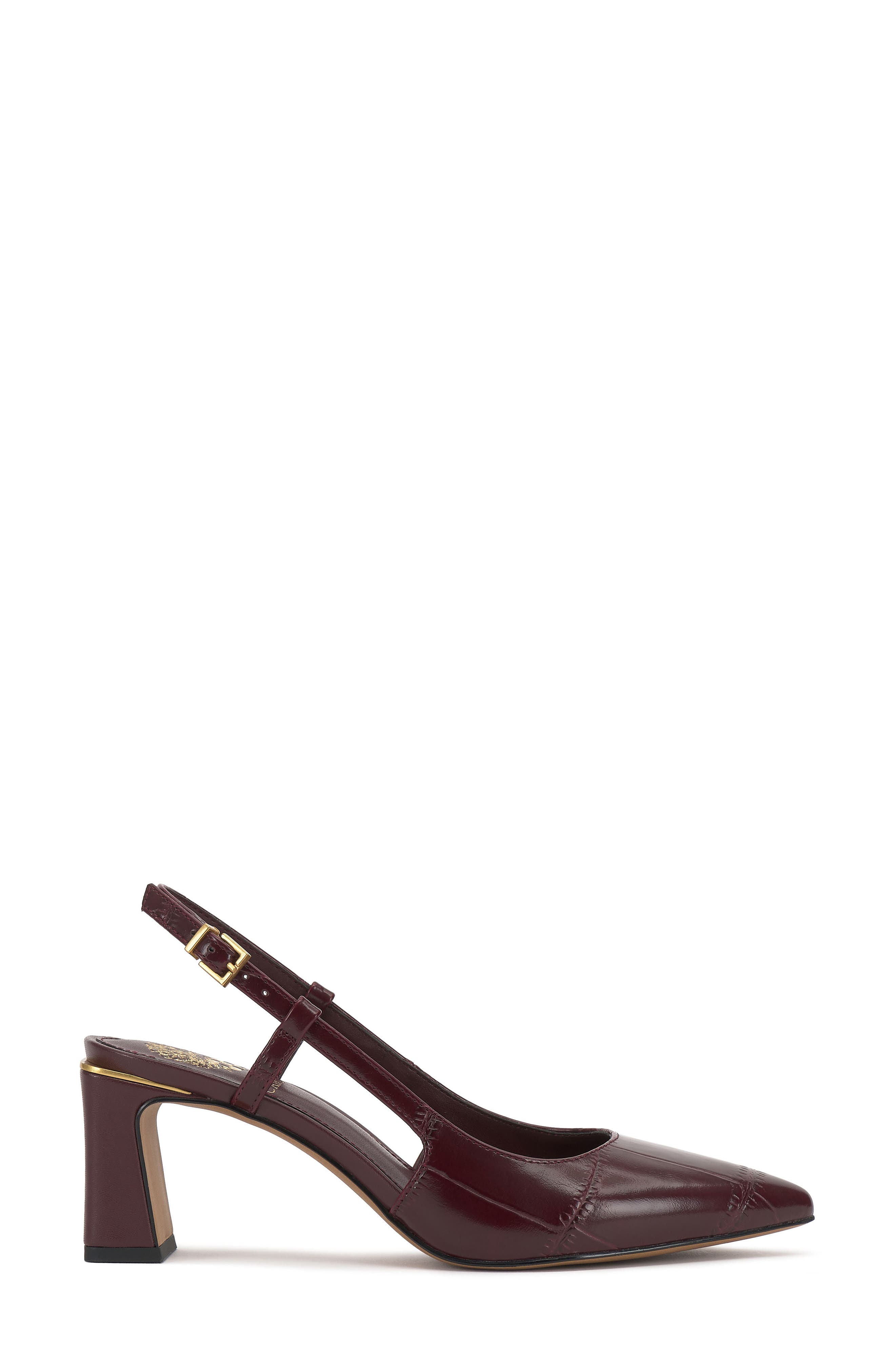 Vince Camuto Haslie Slingback Sandal, Alternate, color, Plum Large Croco