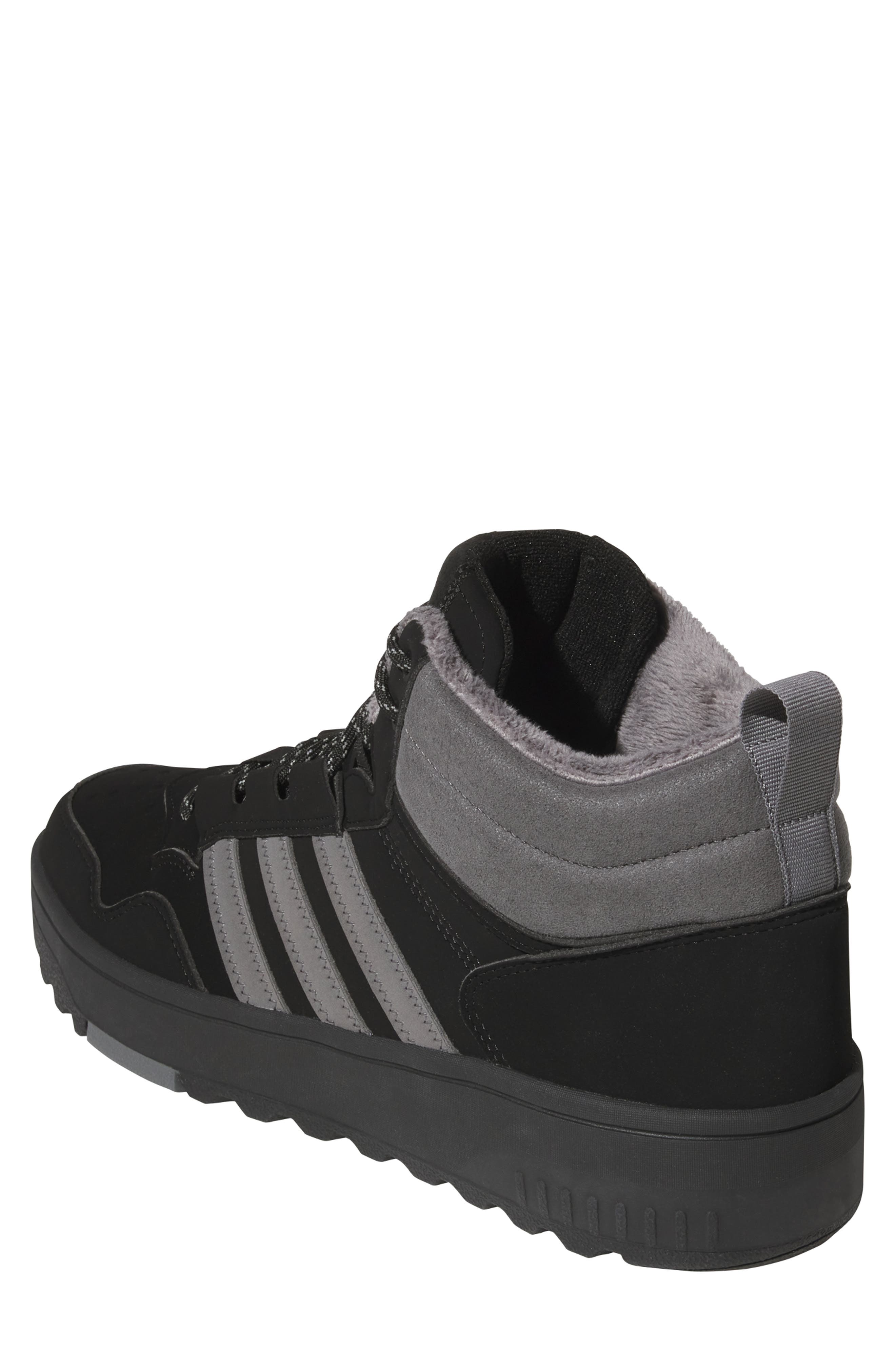 adidas Hoops 4.0 Winterized Basketball Sneaker, Alternate, color, Black/ Grey/ Black