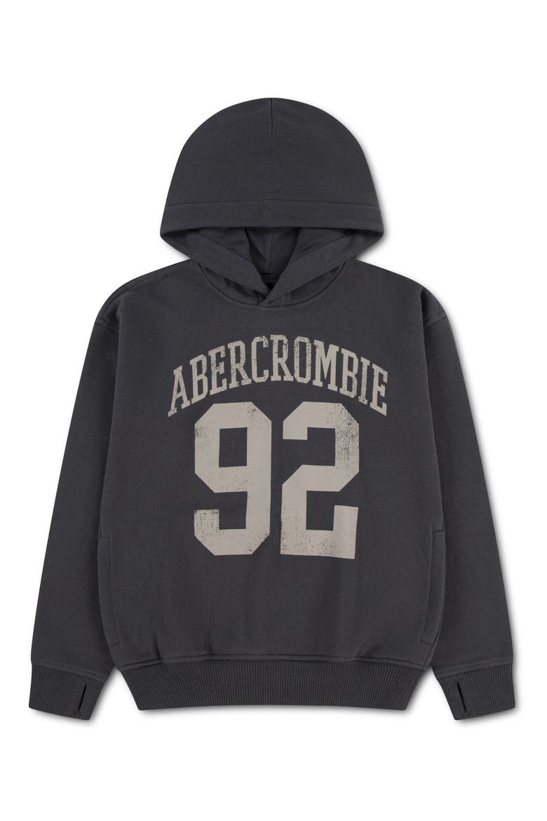 Kids' French Terry Graphic Hoodie, Main, color, PHANTOM