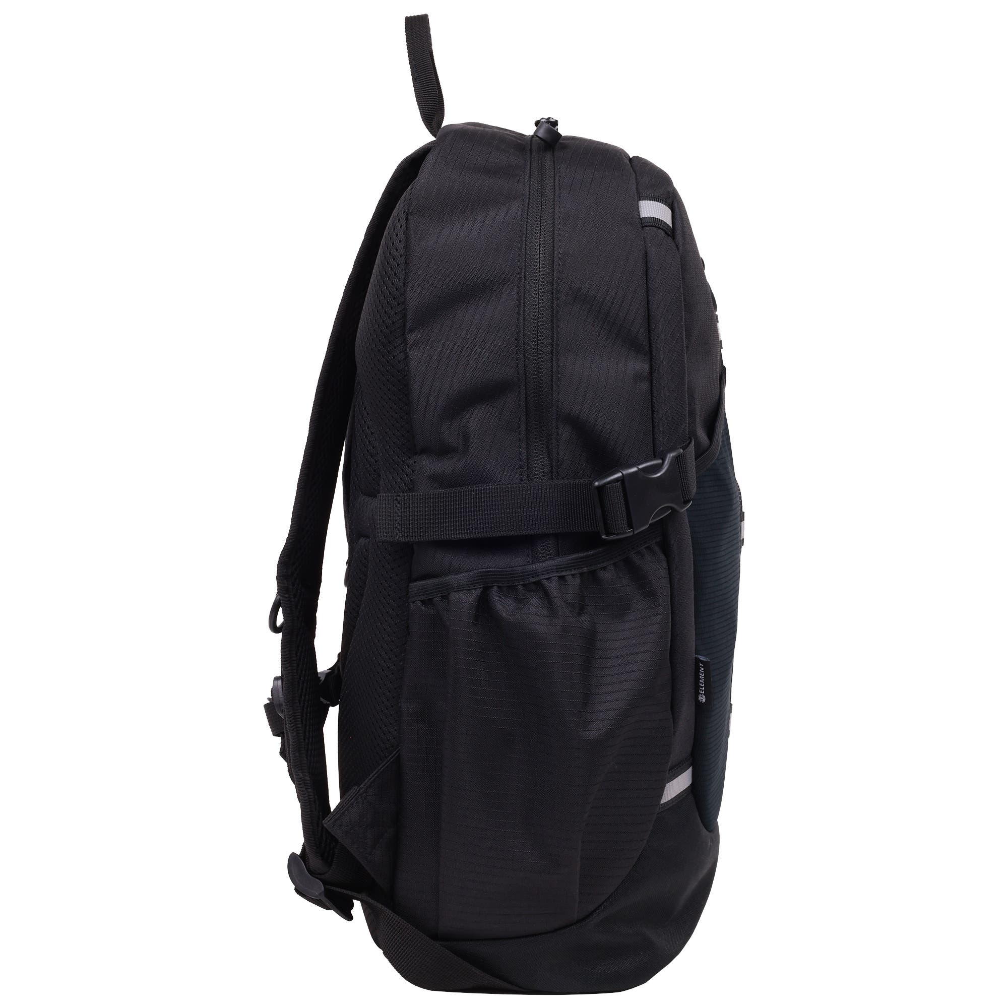 Element Backpack with Vertical Logo Print, Alternate, color, Black