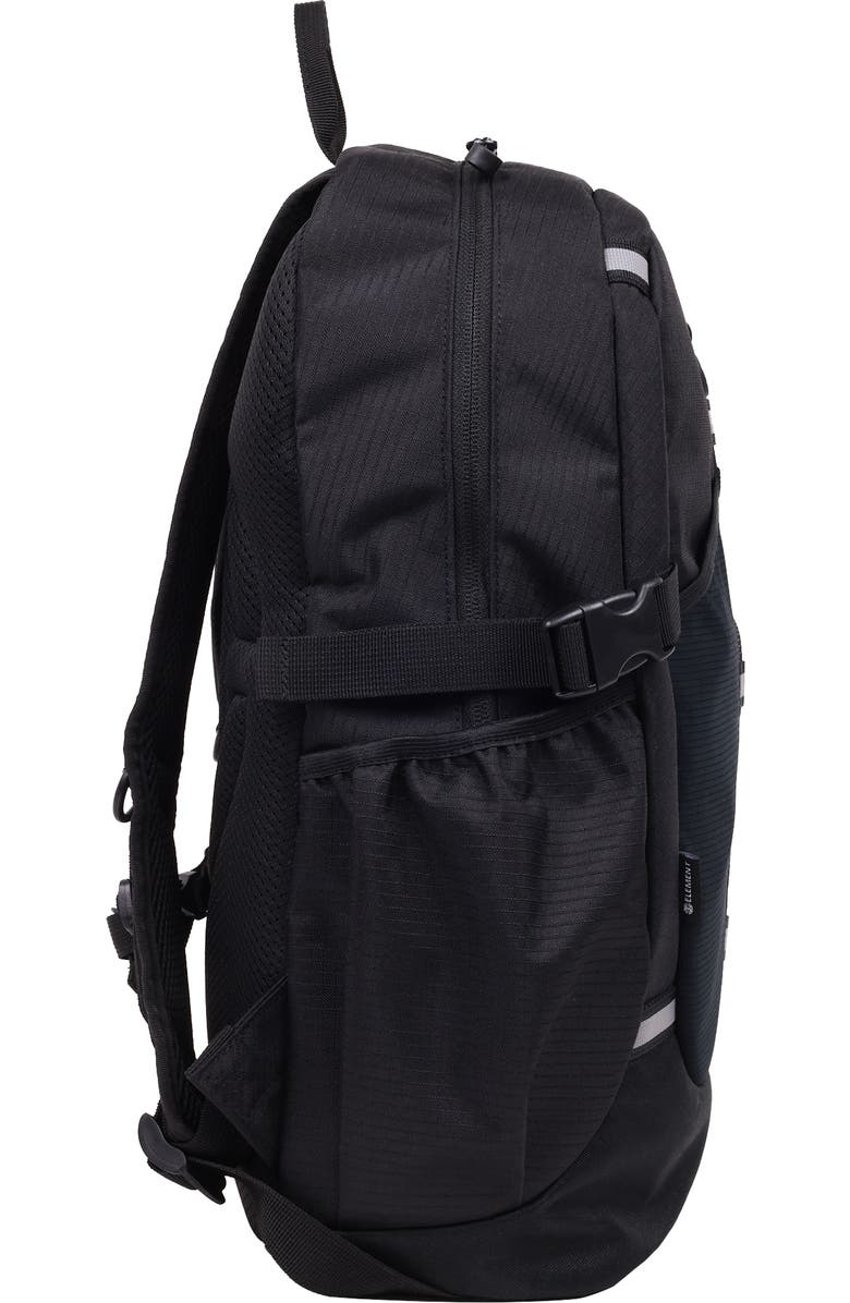 Element Backpack with Vertical Logo Print, Alternate, color, Black