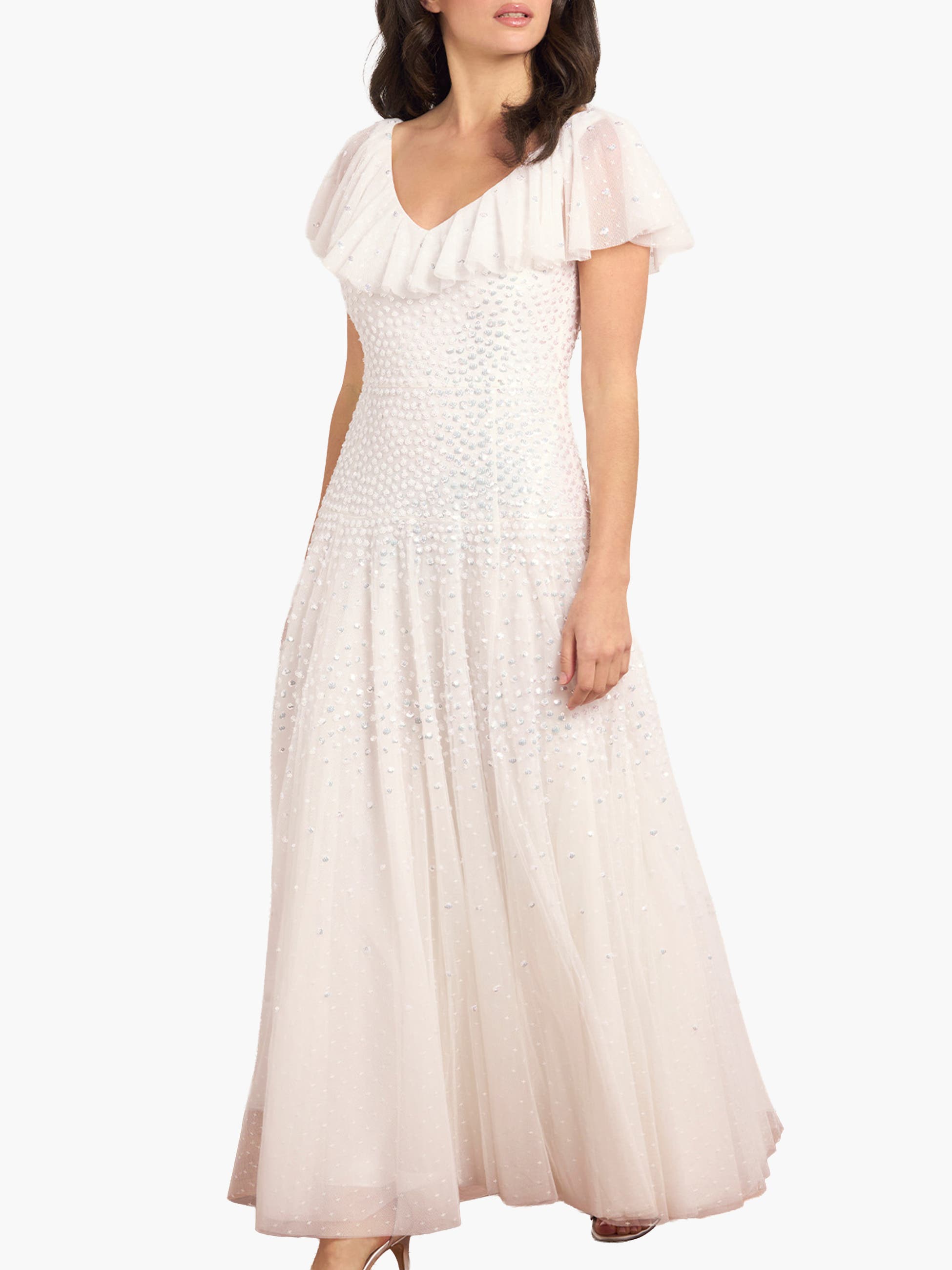 Sunrise Sequin V-neck Ankle Gown