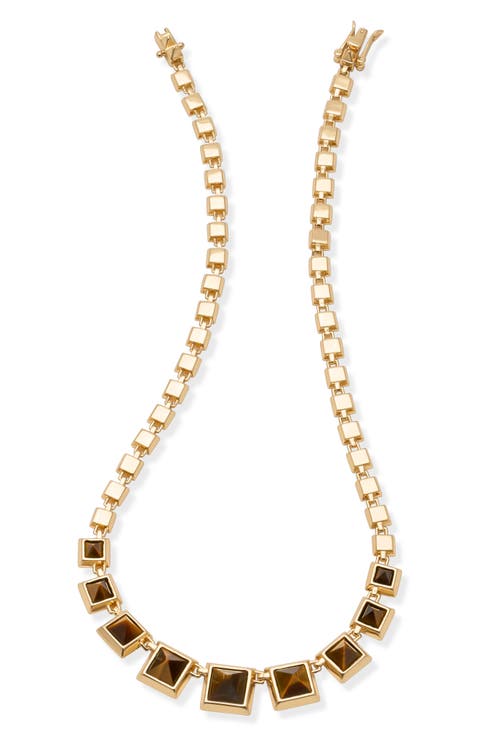 Graduated Pyramid Cadence Necklace