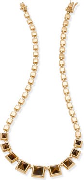 eddieBorgo Graduated Pyramid Cadence Necklace