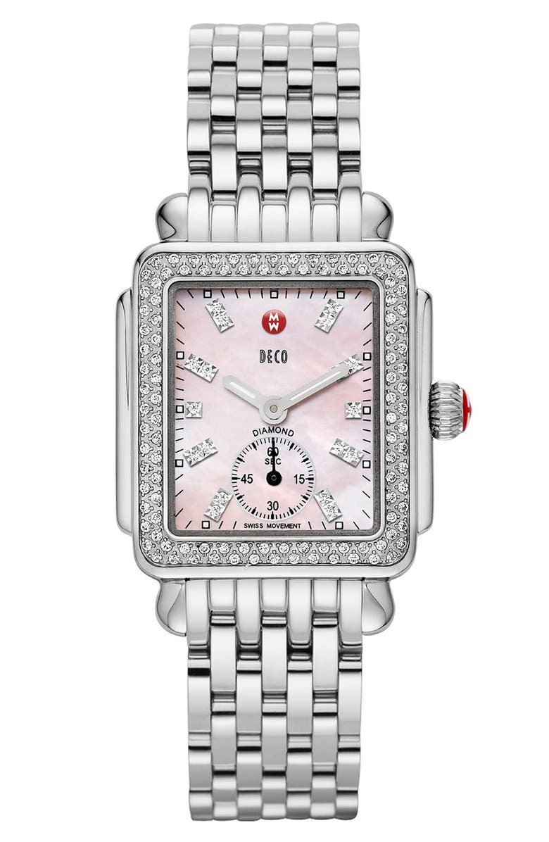 MICHELE Deco 16 16mm Bracelet Watchband, Alternate, color, 