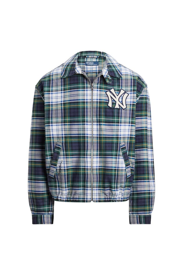 Navy Yankees Oxford Jacket, Alternate, color, Navy