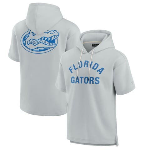 Unisex Fanatics Signature Gray Florida Gators Elements Super Soft Fleece Short Sleeve Pullover Hoodie