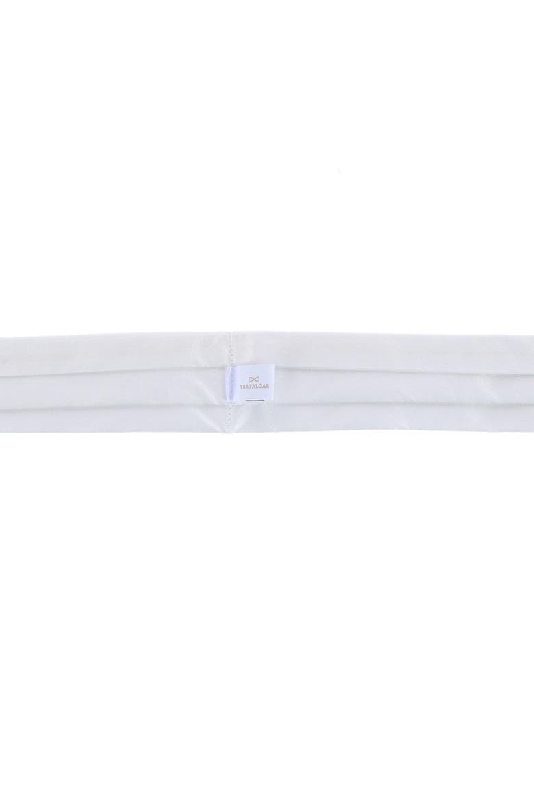 Grant Solid Colored Silk Ascot, Alternate, color, White