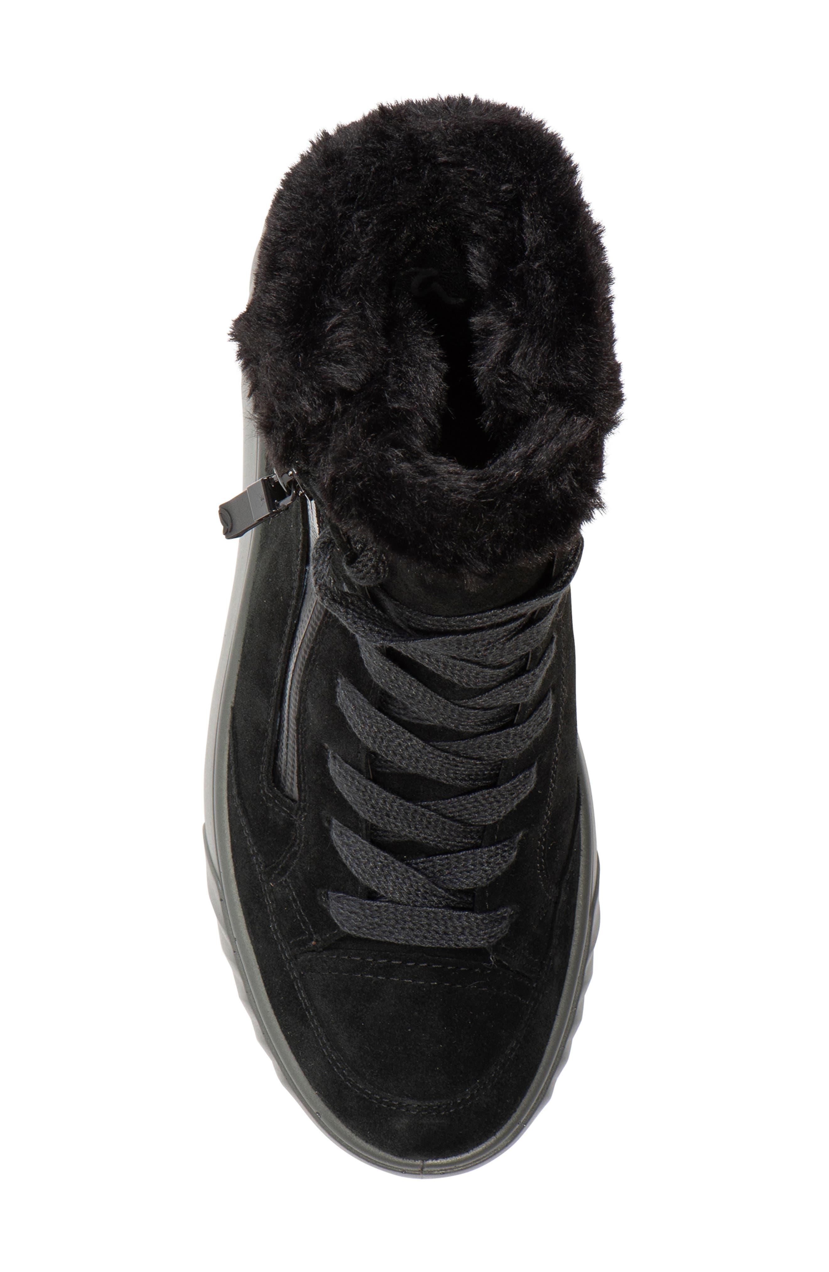 ara Mikayla Faux Fur Lined Lace-Up Boot, Alternate, color, 