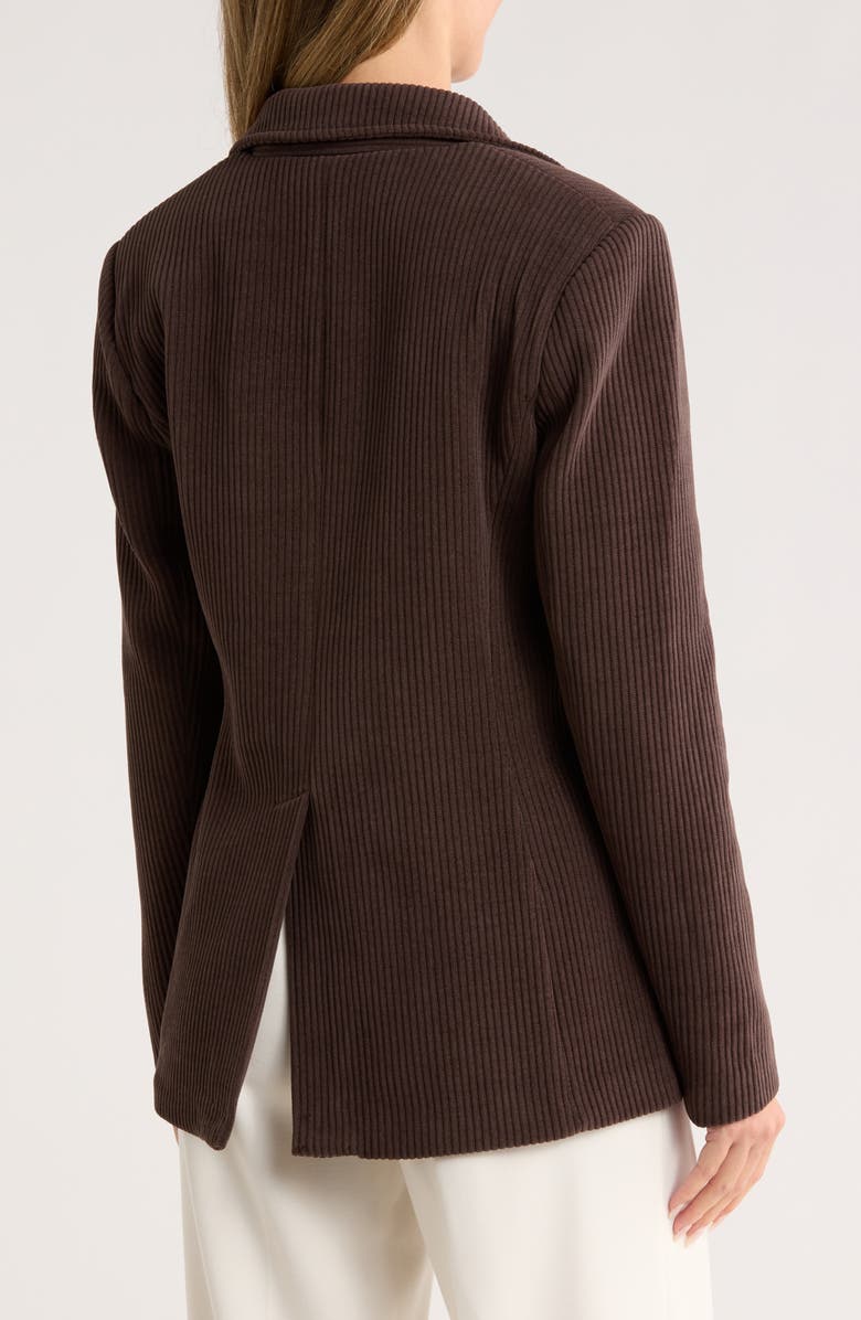 One-Button Corduroy Blazer