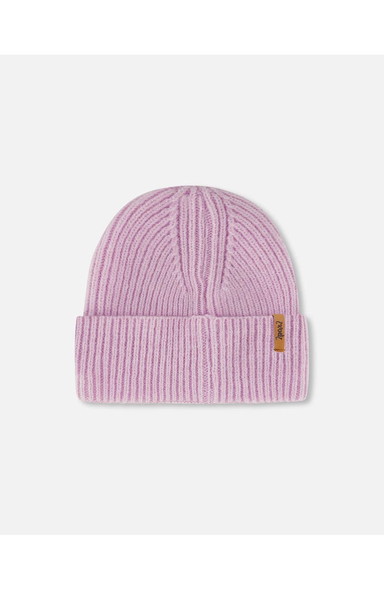 Deux par Deux Girl's Mid-Season Knit Hat Lilac, Main, color,