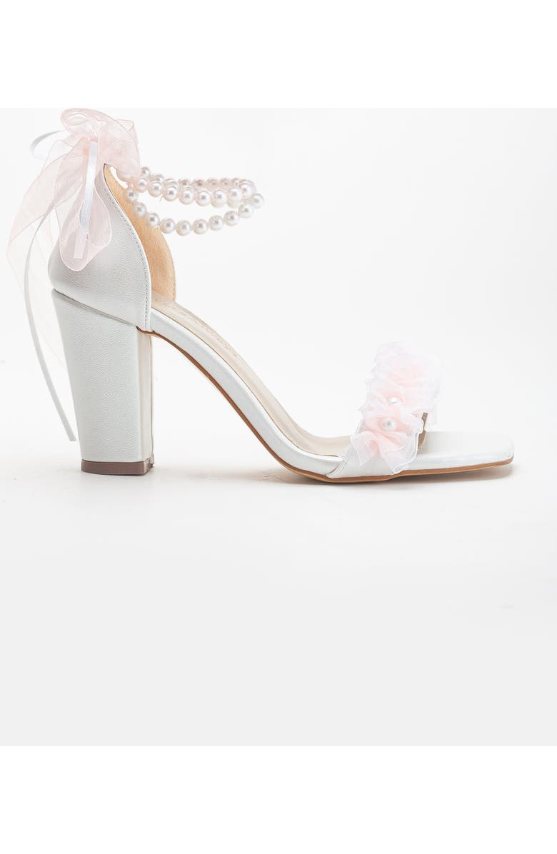 Forever
Always Shoes Elsa Lace Bridal Sandals with Pearls, Alternate, color,
