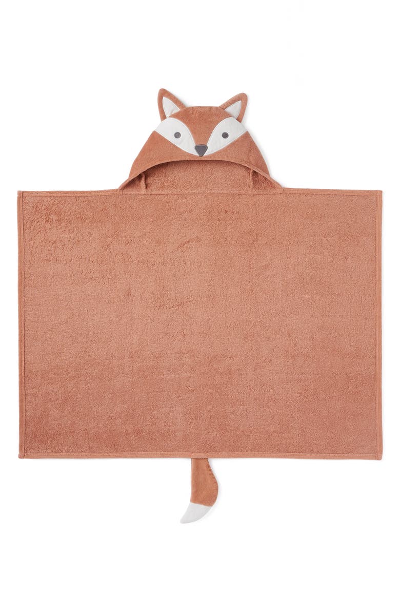 Elegant Baby Terry Velour Hooded Fox Towel, Alternate, color, Rust