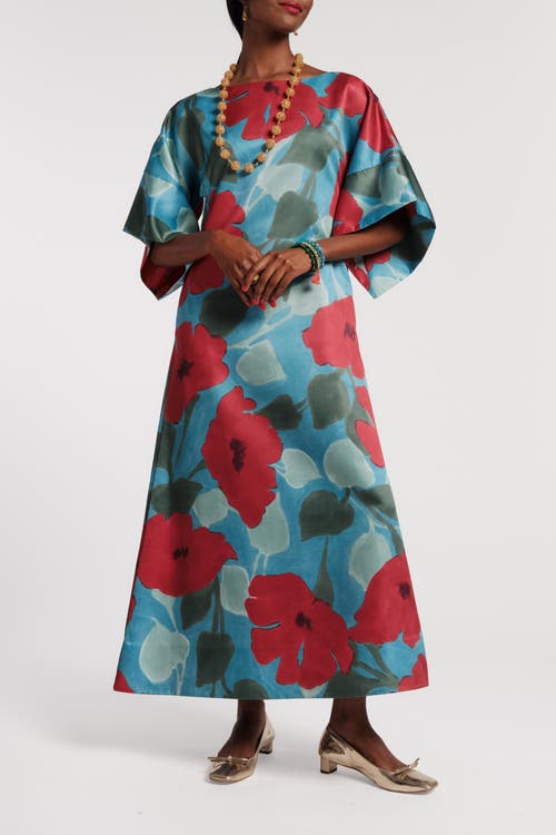 Frances Valentine Spinnaker Maxi Dress In Red