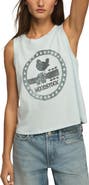Lucky Brand Woodstock Crystal Embellished Muscle Tank