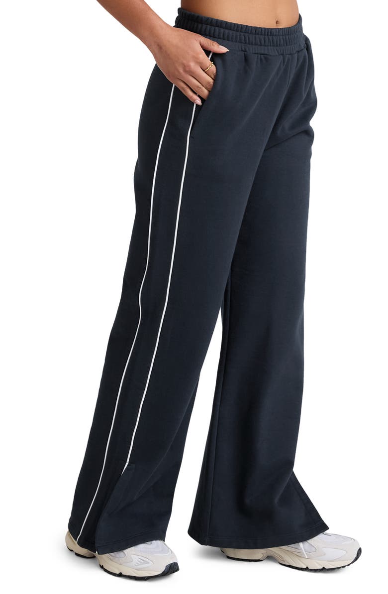 Beyond Yoga Piper LuxeFleece Side Slit Wide Leg Pants, Alternate, color, Nocturnal Navy
