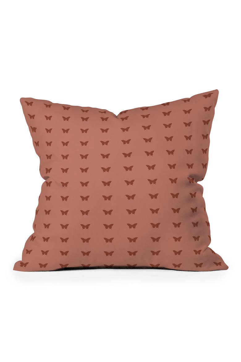 Color Poems Minimal Butterfly Throw Pillow, Main, color, MULTI